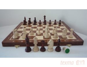 Coffret Échecs Magnétique Acajou Taille 3