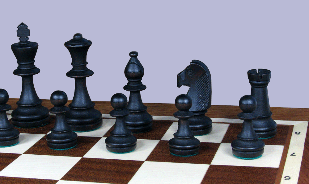 Coffret Échiquier Acajou - Sycomore - 50x50 cm – Image 3