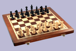 Coffret Échiquier Acajou - Sycomore - 50x50 cm