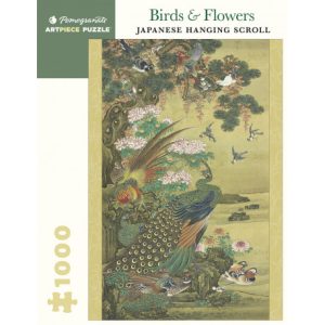 Puzzle 1000P Birds & Flowers- Japanese Hanging Scroll