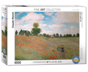 Puzzle 1000 pièces : "Les coquelicots" de Claude Monet