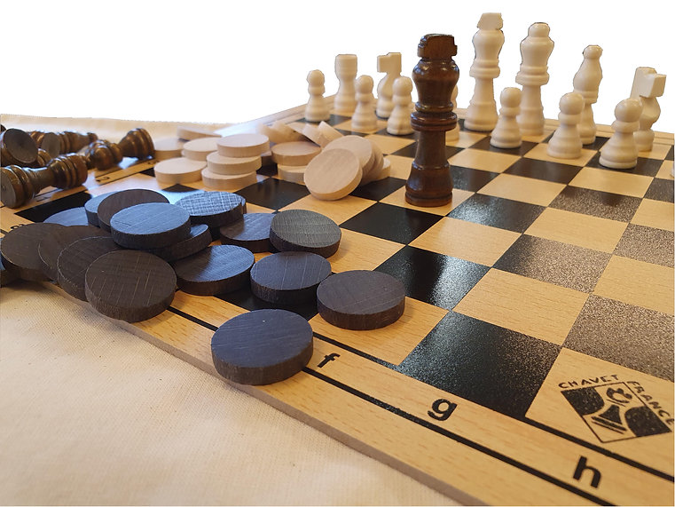 Ensemble Dames-Echecs Dans Sac Coton – Image 3