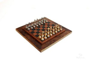 Echiquier Magnétique 18x18 en bois de bruyère