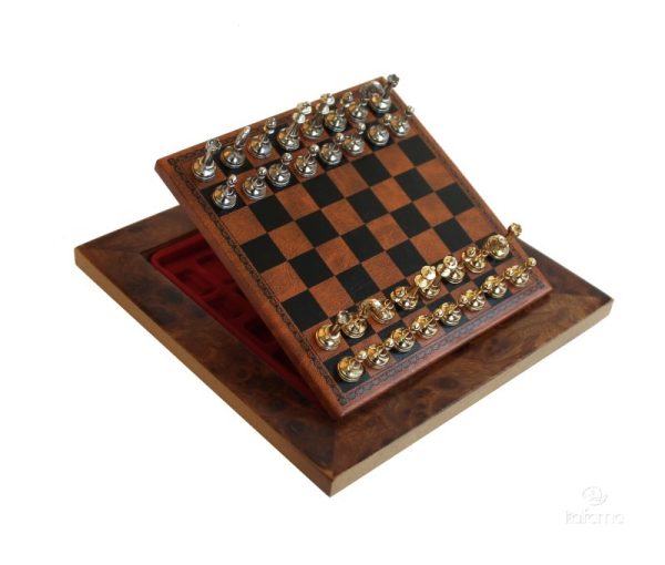 Echiquier Magnétique 18x18 en bois de bruyère – Image 2