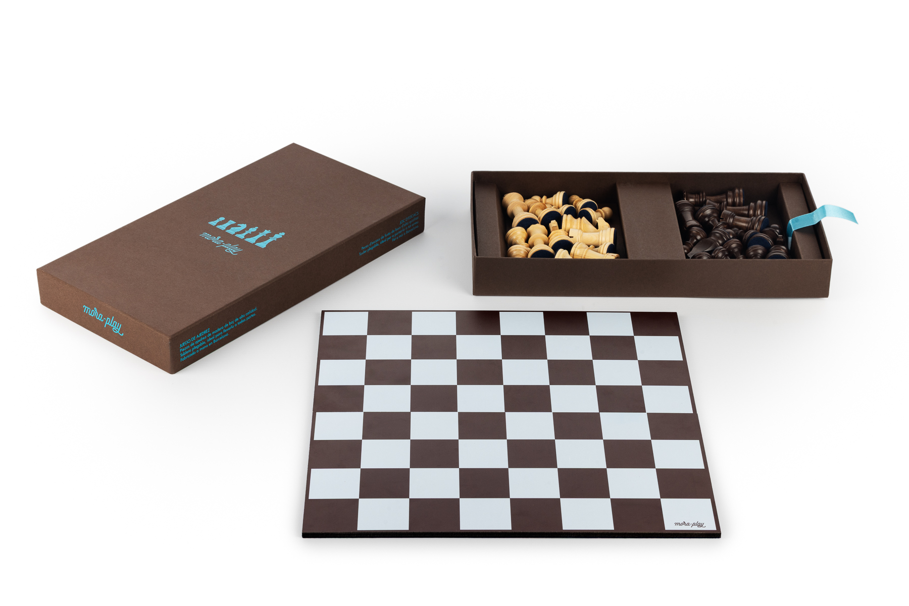 Ensemble Échecs de Voyage - BLEU : Échiquier Pliable+Pièces – Image 6