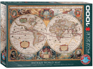 Puzzle 1000 pièces : Carte du monde antique