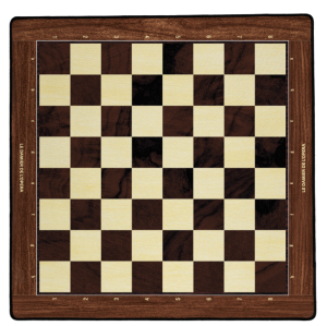 Tapis échecs marron Damier de l'Opéra T5