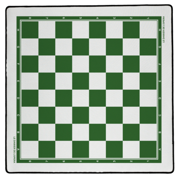 Tapis échecs vert Damier de l'Opéra T3