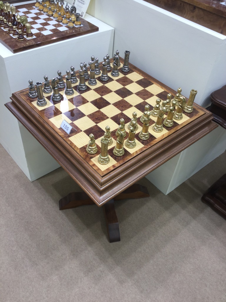 Table d’Échecs - Backgammon en Loupe d'Orme – Image 4