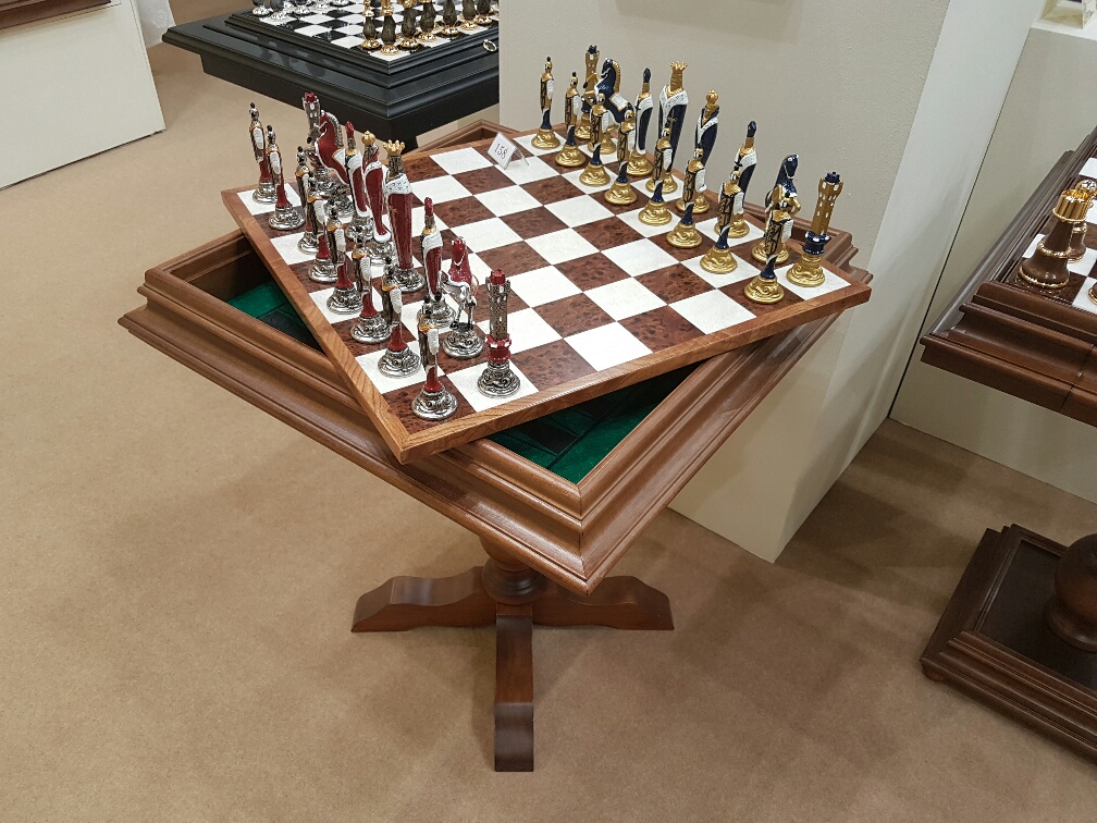 Table d’Échecs - Backgammon en Loupe d'Orme – Image 5