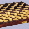 Coffret Dames Magnétique Acajou 28x28 cm