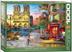 Puzzle -Notre-Dame au coucher du Soleil par Davison -1000 pièces