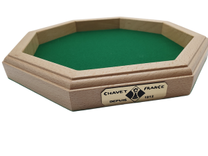 Piste de Dès Octogonale 35 cm - Couleur Naturelle