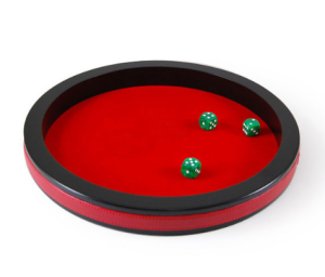 Piste de dés rouge 30 cm